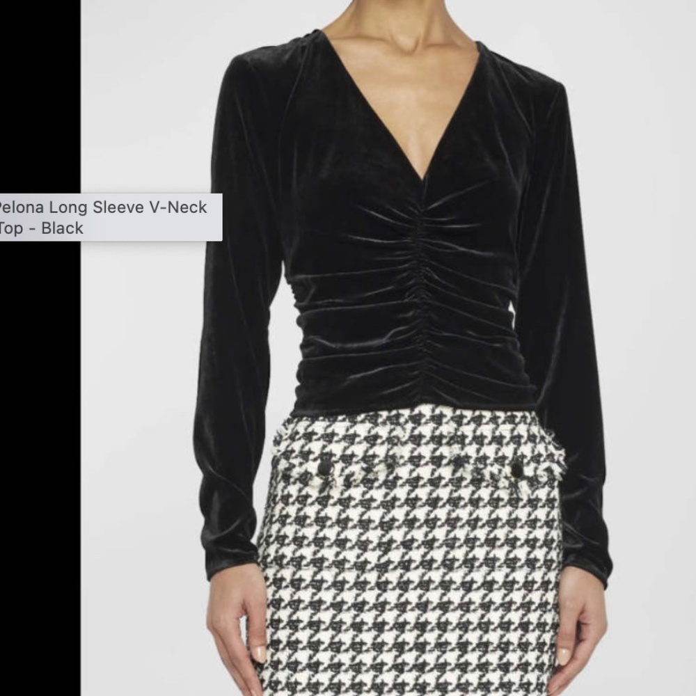 Veronica Beard Pelona Top - Black - Size 4